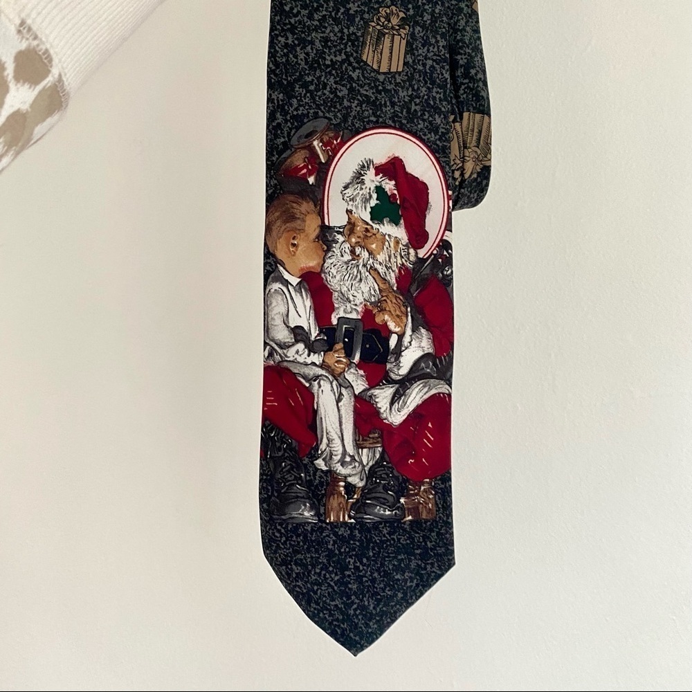 The Saturday Evening Post Vintage Christmas Tie - Santa Design, 1996 - Picture 2 of 6